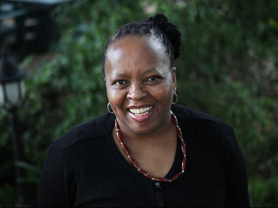 Relebohile Moletsane, a professor in rural education, encourages students to speak out about sexual offenses.